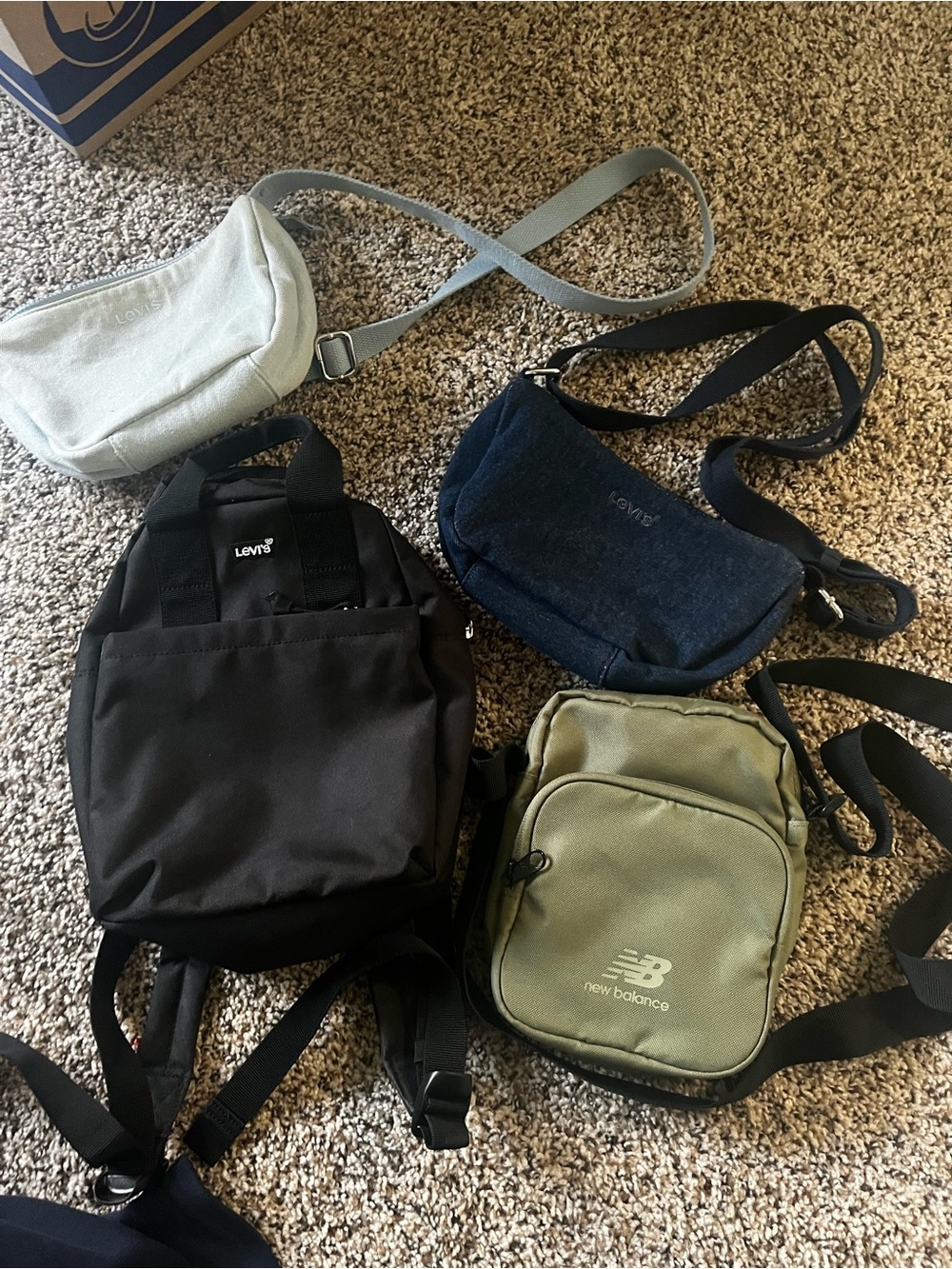 Levi's Black Crossbody Belt Bag with Compact Carry Handles